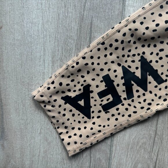 Tan & Black Spotted Print Athletic Leggings – SDX x WFA Women’s Size Large - Picture 5 of 8